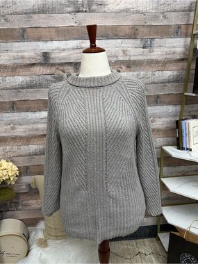 Sundance grey knit turtleneck sweater NS